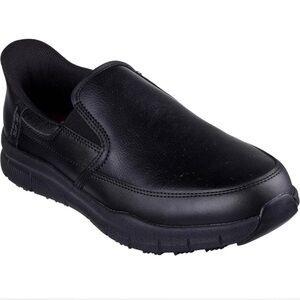 Skechers Men's Nampa Broxtin Hands Free Slip-ins Sr Food Service Shoe Size 9,5